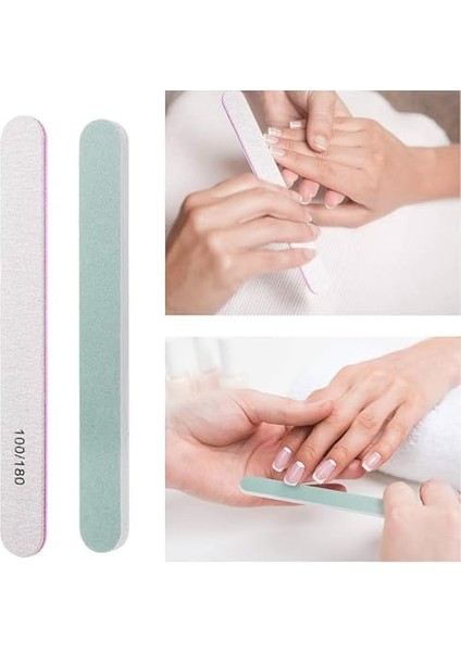 Nekuba Tırnak Süsleme Sanatı Tasarım Seti, 37 Adet Tırnak Sanatı Seti, Tırnak Fırçası, Şerit Bant, Noktalama Kalemi, Suni Elmas Taşlar, Tırnak Süsleri