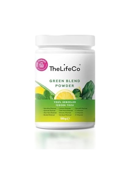 Thelifeco Green Blen - Yeşil Sebzeler Içecek Tozu 120 gr fiyatları