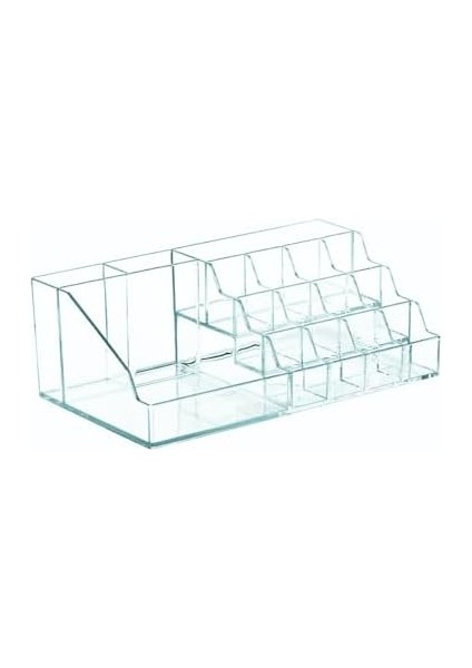 ve Takı Düzenleyici Organizer- Şeffaf Kozmetik Organizer - Ruj Takı Oje 3 Katlı Fırçalık Makyaj Malzemesi Saklama Kutusu modelleri