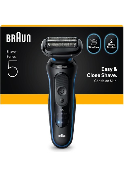 Braun Series 5 Elektrikli Tıraş Makinesi, Islak ve Kuru, 52-B1000S modelleri