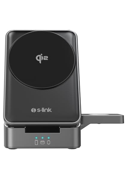 SW-CWF116 Siyah Telefon Kulaklık Akıllı Saat 15W 3 In 1 Kablosuz Şarj Cihazı ile Uyumlu fiyatları