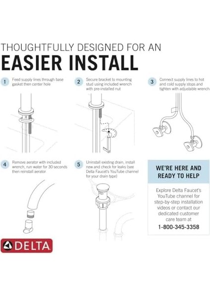 Faucet Modern Tek Delikli Bataryası, Tek Saplı Bataryası Krom, Lavabo Bataryası, Tahliye Montajı, Krom 581LF-PP fiyatları