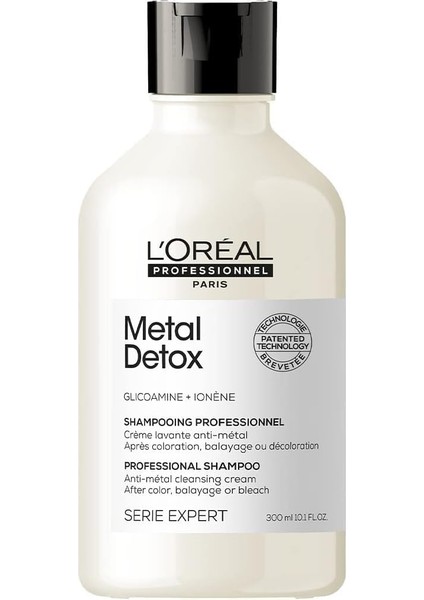 L'oreal Professıonnel Parıs Işlem Görmüş ve Yıpranmış Saçlar Için Metal Karşıtı Arındırıcı Metal Detox Şampuan 300 ml