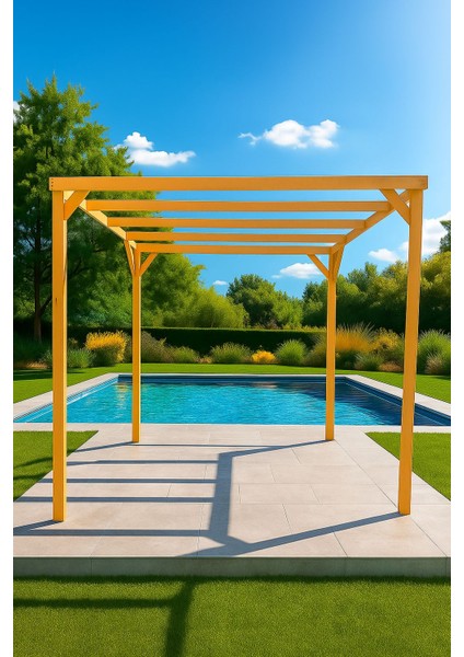 Ahşap Eko Pergole Tente Çardak