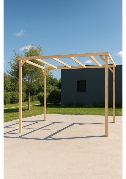 Ahşap Eko Pergole Tente Çardak