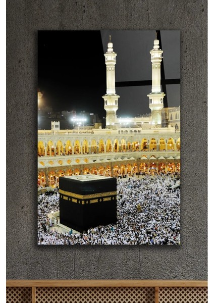 Kabe Dini Uzaktan Görünüm Dekoratif Cam Tablo