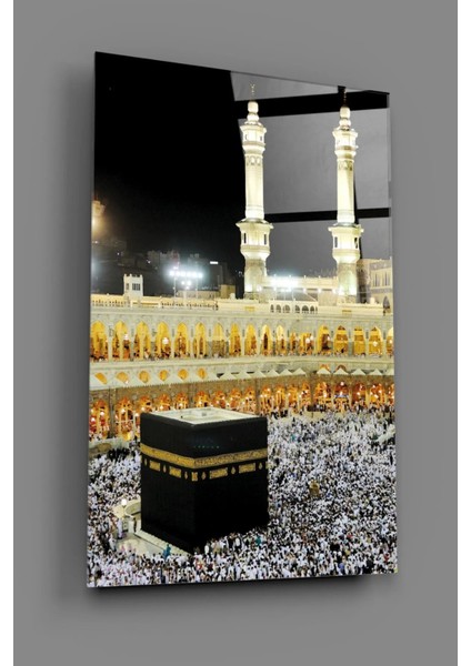 Kabe Dini Uzaktan Görünüm Dekoratif Cam Tablo fiyatları