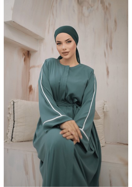 Ankanoor Mint Gizli Patlı Biyeli Abaya Kol Ferace ANKA255058 fırsatları