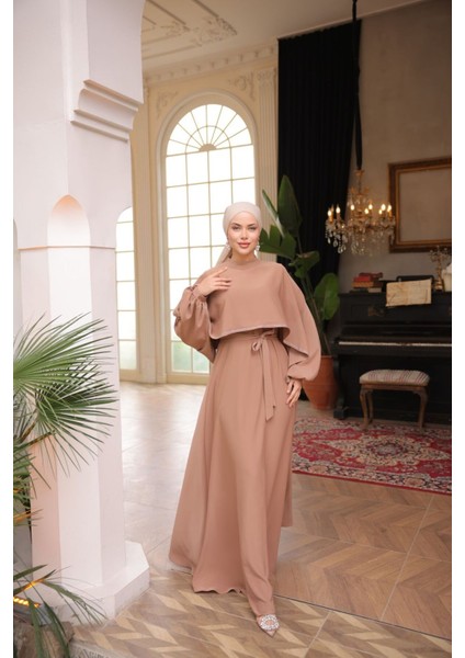 Ankanoor Taşlı Yarasa Kol Abiye ANKA255066