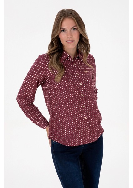 2331302 Feltem U.s Polo Assn. Kadın Uzun Kol Gömlek modelleri