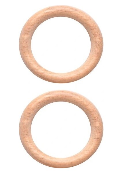 Amigurimi Ahşap Halka 7 cm 2'li