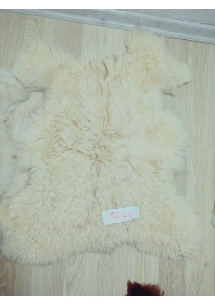 Hakiki Doğal Koyun Kuzu Postu Paspas Dekoratif