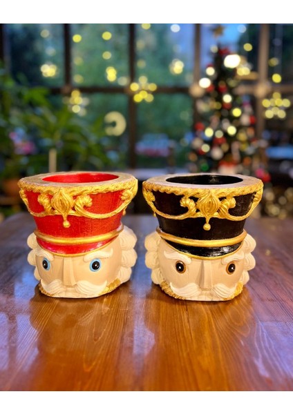 El Boyama Yeni Yıl Hediyesi Kurşun Asker Şaraplık / Saksı / Biblo, Fındıkkıran Dekoratif Obje fiyatları