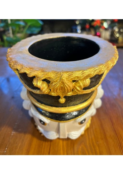 El Boyama Yeni Yıl Hediyesi Kurşun Asker Şaraplık / Saksı / Biblo, Fındıkkıran Dekoratif Obje indirimleri