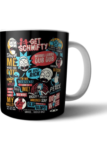 Rick And Morty Kupa Bardak Model 5