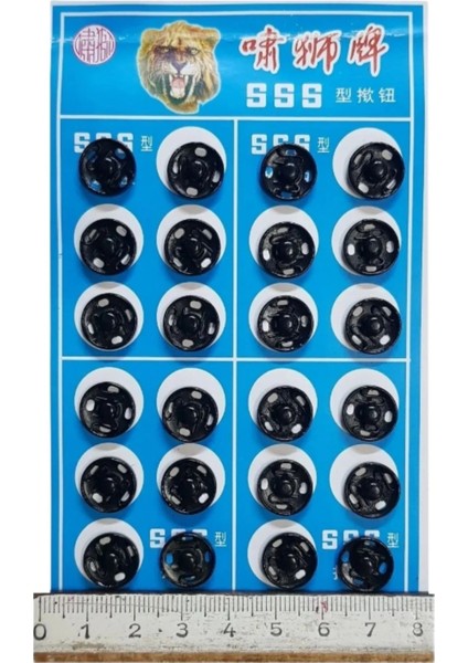 Çıt Çıt Model 2 Numara Siyah 24'lü