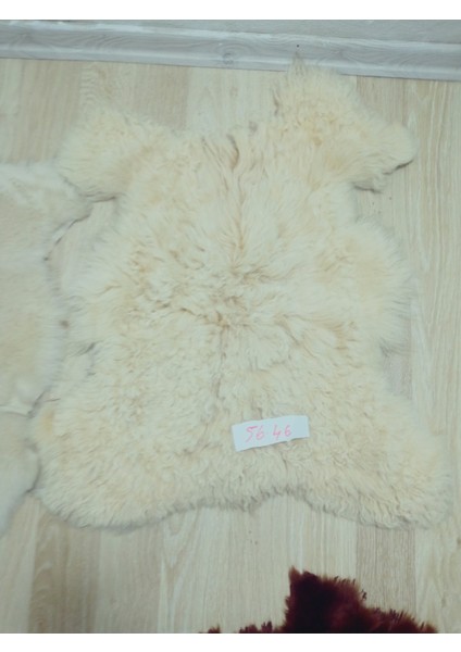 Hakiki Doğal Koyun Kuzu Postu Paspas Dekoratif