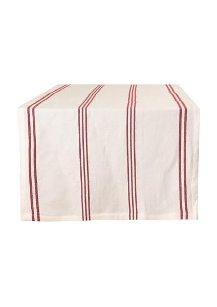 Chantilly Kırmızı Çizgili Pamuk Runner 50X150CM fiyatları