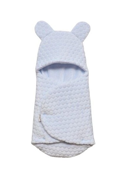 Bebitof Kabartmalı Velboa Kundak 95025 Mavi