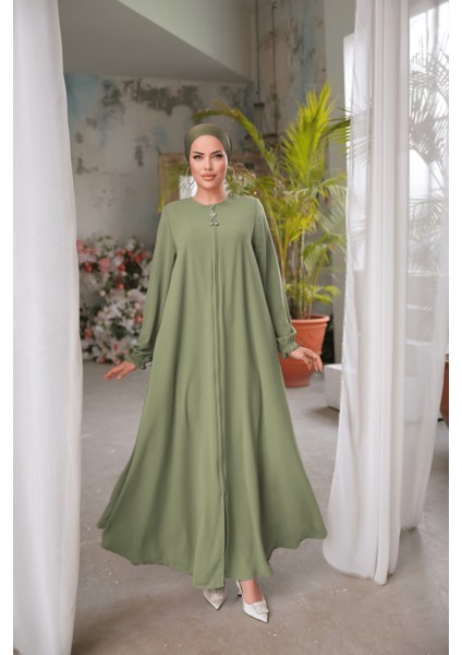 Ankanoor Fıstık Yeşili Mevlana Ferace ANKA255002 modelleri