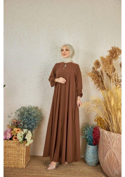 Ankanoor Kahverengi Mevlana Ferace ANKA255002 fırsatları