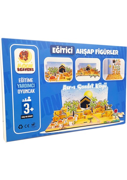 "asr-I Saadet Köyü" Islami Eğitici Hikayeleştirmeye Uygun Ahşap Oyuncak