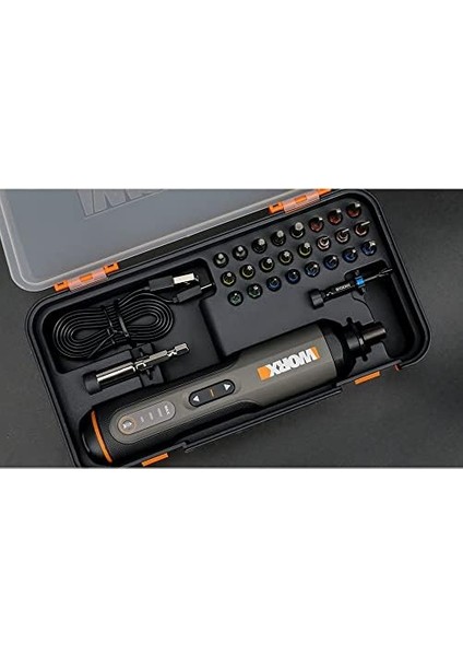 WX240 4VOLT/1.5AH. Li-Ion Akıllı Şarjlı Tornavida + 26 Adet Uç fiyatları