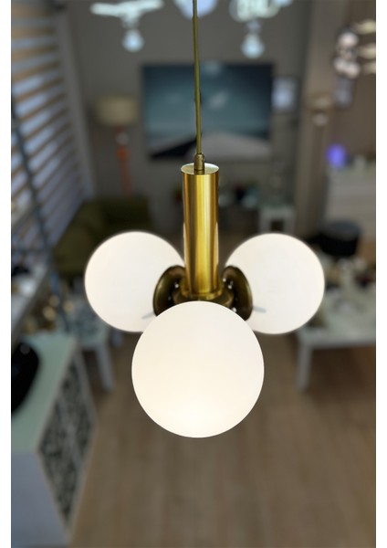 Globe Golden TRİO Sarkıt Cam Avize fiyatları