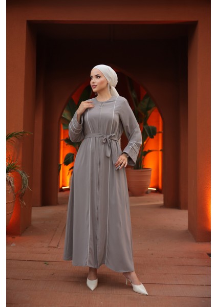 Ankanoor Vizon Kol Ağzı ve Önü Çift Biyeli Ferace ANKA255045