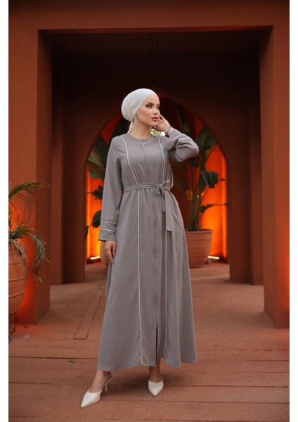 Ankanoor Vizon Kol Ağzı ve Önü Çift Biyeli Ferace ANKA255045 fiyatları