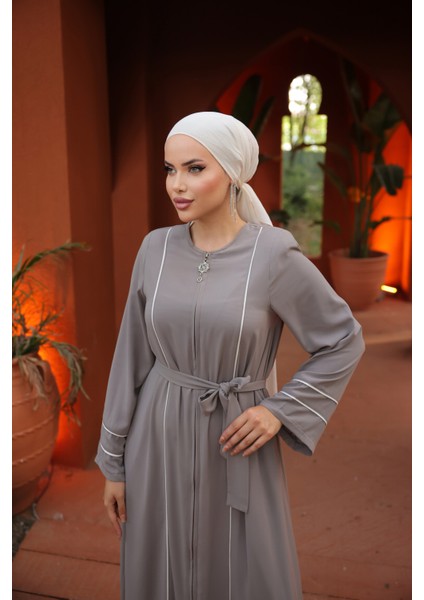 Ankanoor Vizon Kol Ağzı ve Önü Çift Biyeli Ferace ANKA255045 fırsatları