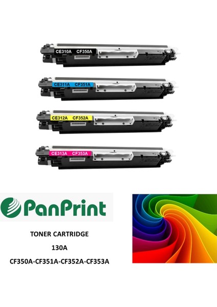 Hp Color Laserjet Pro Mfp M177FW Siyah-Mavi-Sarı-Kırmızı Takım Muadil Toner