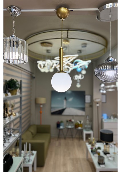 Golden Balll Slim Honey Yellow Cam Avize modelleri