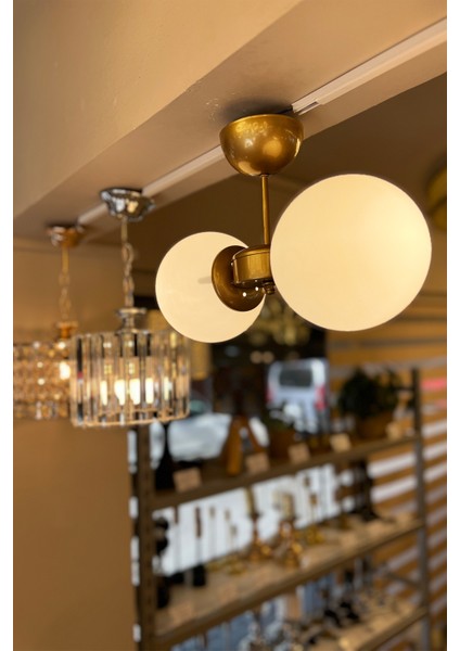 Globe Gold DUAL Plafonyer Cam Avize fiyatları