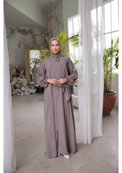 Ankanoor Vizon Medine Ipeği Şallı Namaz Elbisesi ANKA255047