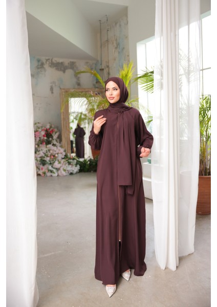 Ankanoor Acı Kahve Medine Ipeği Şallı Namaz Elbisesi ANKA255047 fiyatları