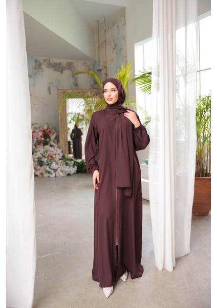Ankanoor Acı Kahve Medine Ipeği Şallı Namaz Elbisesi ANKA255047 modelleri