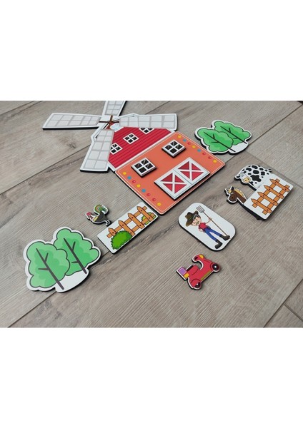 35 Parça Ahşap Hayal Dünyam Puzzle modelleri