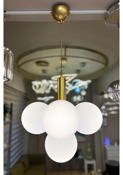 Globe Golden 4+1 Sarkıt Cam Avize fiyatları