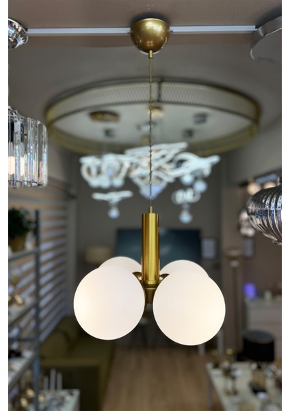 Globe Golden QUAD Sarkıt Cam Avize