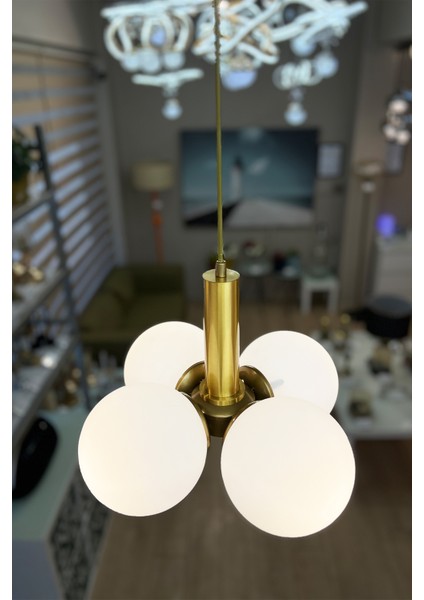 Globe Golden QUAD Sarkıt Cam Avize fiyatları