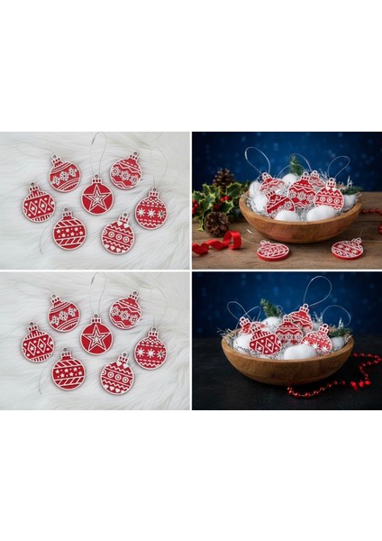 Yılbaşı Ağacı Süsleri 8'li