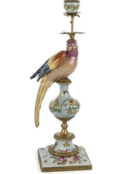 Kuş Figürlü Şamdan 16X49CM