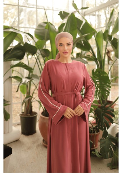 Ankanoor Gül Kurusu Gizli Patlı Biyeli Abaya Kol Ferace ANKA255058 fırsatları