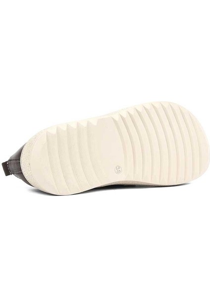 Kadın Kahverengi Bağcıklı Kalın Tabanlı Deri Ayakkabı indirimleri