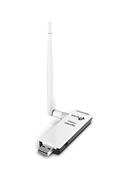 TL-WN722N, N150 Mbps Yüksek Kazanımlı Kablosuz USB Adaptör, 4dbi Ayrılabilir Anten