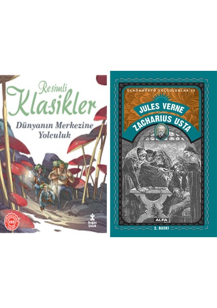 Resimli Klasikler Dünyanın Merkezine Yolculuk + Zacharius Usta