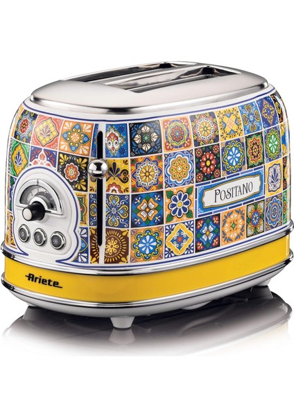 Positano Ekmek Kızartma Makinesi 2 Dilim 0155/1P - 810 Watt, Metal Gövde, 2 Dilim Kapasite, Buz Çözme, Isıtma, 6 Kızartma Ayarı, Temizlik, Kırıntı Tepsisi