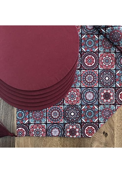 Izmir Servis,6'lı Supla ve Runner Bordo Seramik Tk modelleri