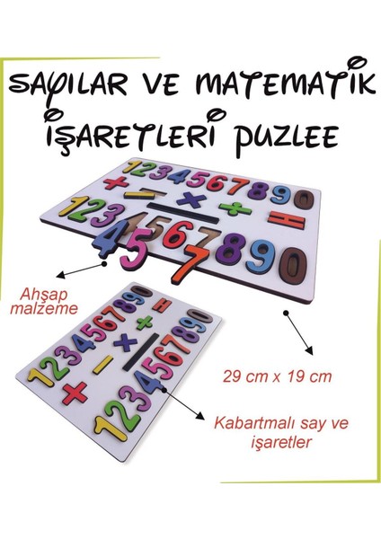 Sayılar ve Matematik Işaretleri Puzzle